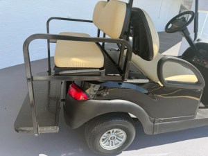 Black Club Car Tempo Lithium Golf Cart Rear Seat